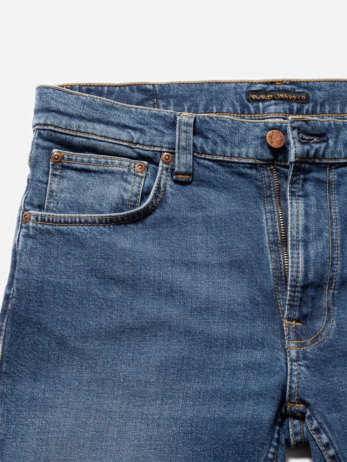 【Nudie Jeans】Lean Dean Blue Mud/13.12oz/合身上寬下窄 sold by Blue Beach Denim product image thumbnail 3