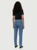 【Nudie Jeans】Breezy Britt Simply Blue / 女版高腰寬錐形褲 sold by Blue Beach Denim