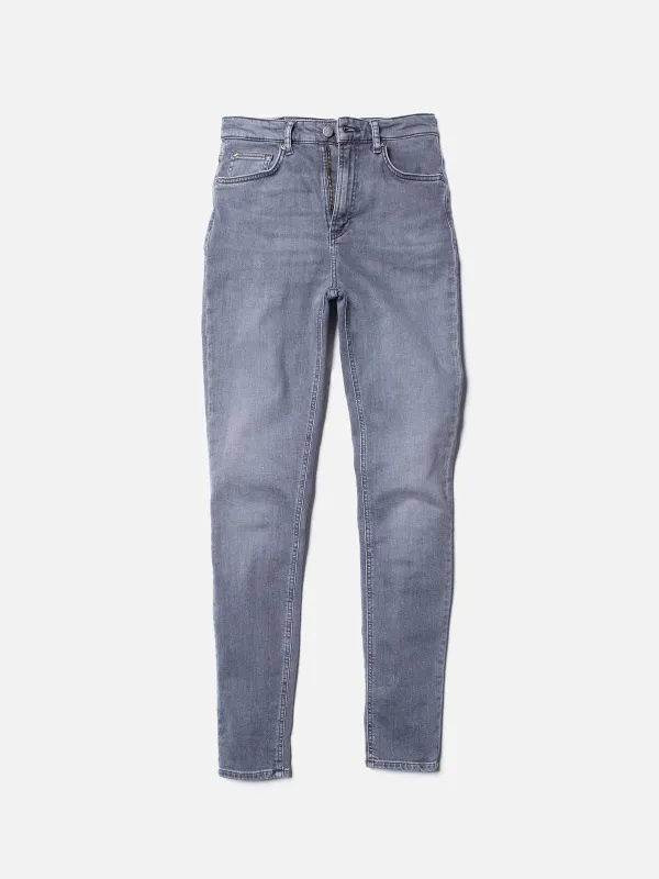 【Nudie Jeans】Hightop Tilde Grey Dust 女版高腰彈力緊身牛仔褲 sold by Blue Beach Denim
