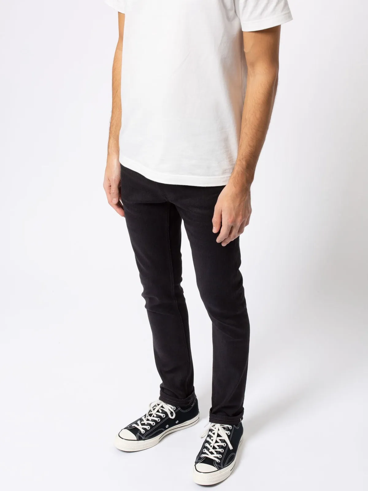 【Nudie Jeans】Lean Dean Dry Black Selvage 微彈性黑染赤耳 合身上寬下窄 黑色牛仔褲 sold by Blue Beach Denim product image thumbnail 4