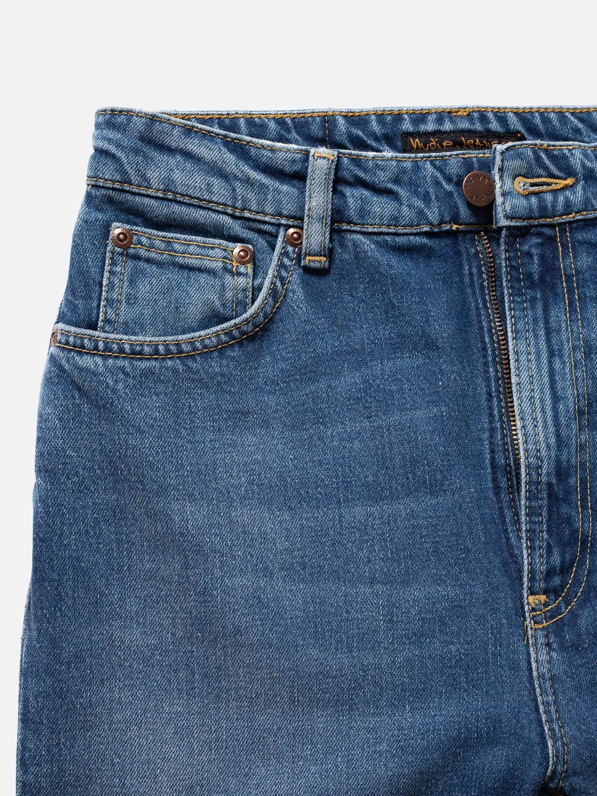 【Nudie Jeans】Rowdy Ruth French Blue 女版法國藍水洗微喇叭牛仔褲 sold by Blue Beach Denim product image thumbnail 4