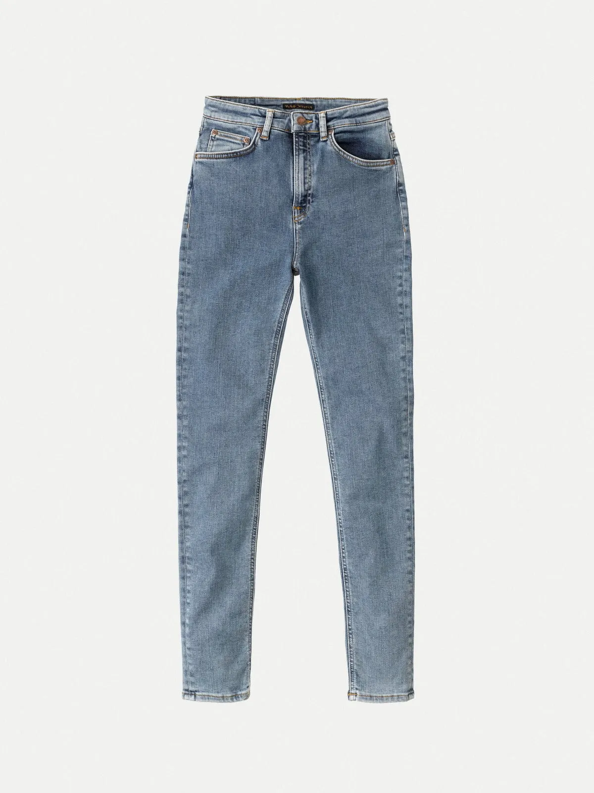 【Nudie Jeans】Hightop Tilde Light Stonewash 女版高腰彈力緊身牛仔褲 sold by Blue Beach Denim