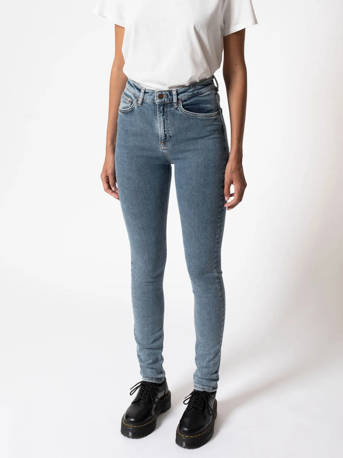 【Nudie Jeans】Hightop Tilde Light Stonewash 女版高腰彈力緊身牛仔褲 sold by Blue Beach Denim product image thumbnail 4