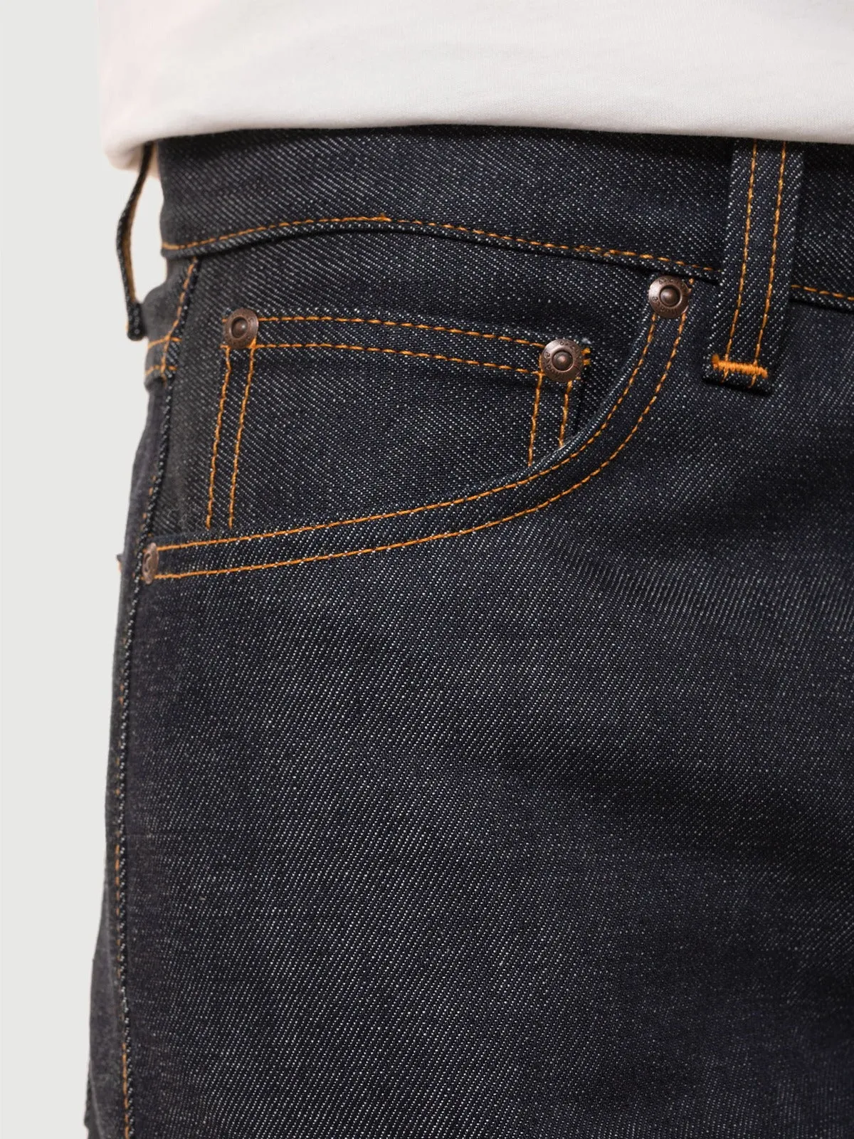 【Nudie Jeans】Steady Eddie II Dry Deluxe II 13.5oz 高腰修身錐形原色牛仔褲 sold by Blue Beach Denim product image thumbnail 3
