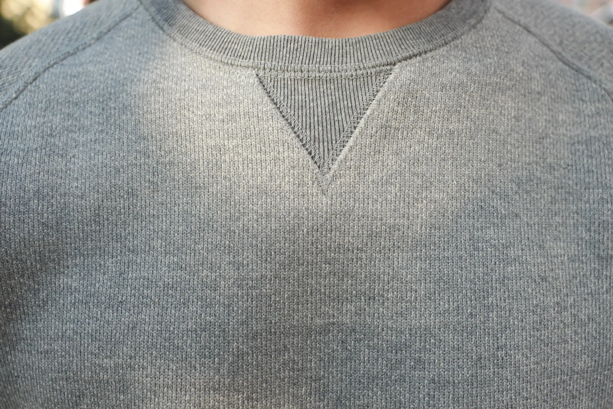 【Wonder Looper】Pullover Crewneck - Double Heavyweight French Terry - Heather Grey 雙層超重磅法式毛圈布 圓領衛衣 sold by Blue Beach Denim product image thumbnail 3