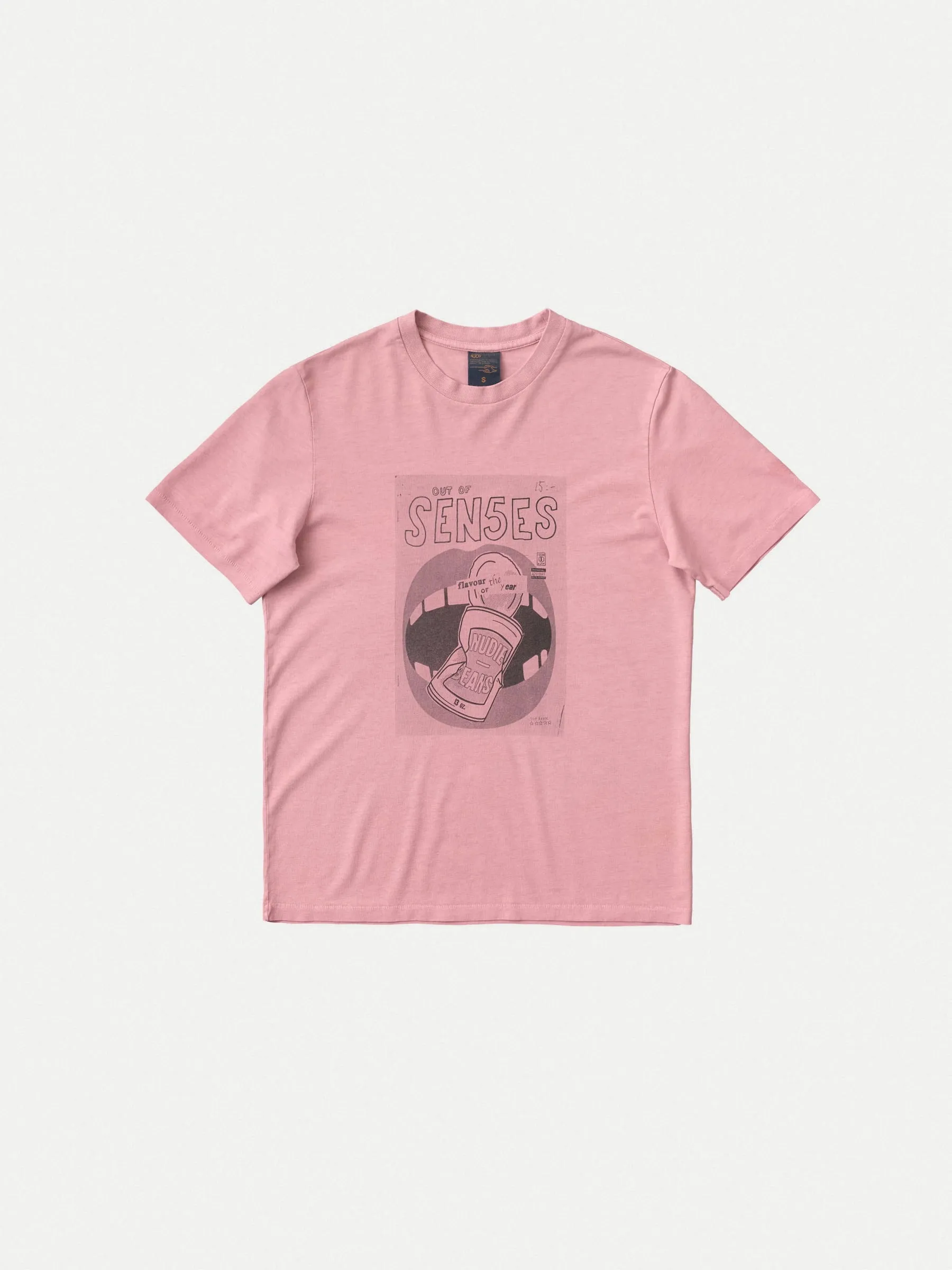 【Nudie Jeans】Joni Issue 5 Paper Pink 女款有機棉圖案Tee sold by Blue Beach Denim