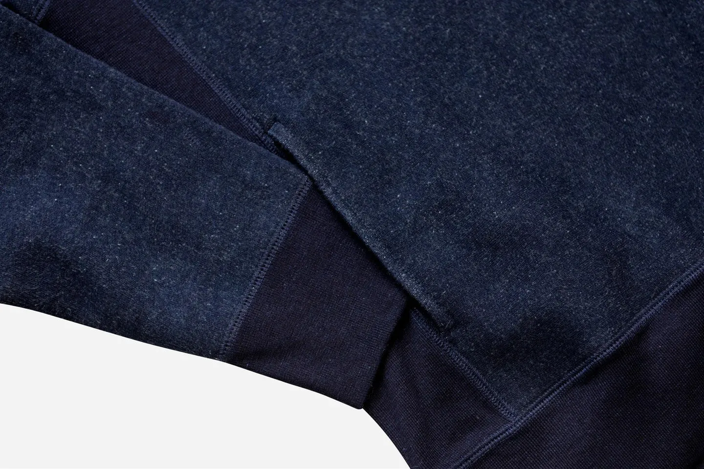 【3sixteen】Heavyweight Pullover Hoody Indigo 加拿大厚磅刷毛套頭連帽T藍染 sold by Blue Beach Denim product image thumbnail 2