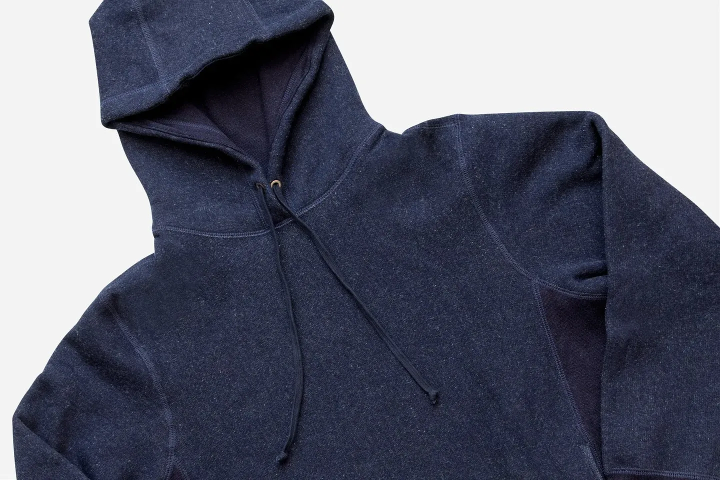 【3sixteen】Heavyweight Pullover Hoody Indigo 加拿大厚磅刷毛套頭連帽T藍染 sold by Blue Beach Denim product image thumbnail 3