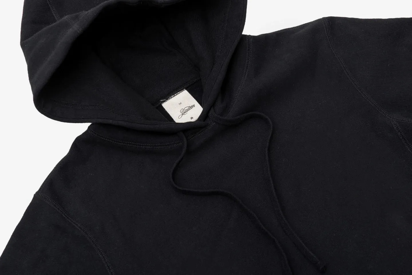 【3sixteen】Heavyweight Pullover Hoody Black 加拿大厚磅刷毛套頭連帽T黑色 sold by Blue Beach Denim product image thumbnail 2