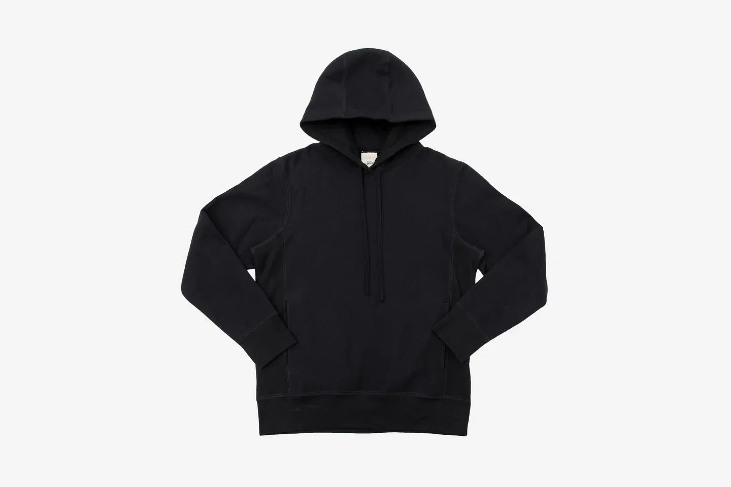 【3sixteen】Heavyweight Pullover Hoody Black 加拿大厚磅刷毛套頭連帽T黑色 sold by Blue Beach Denim