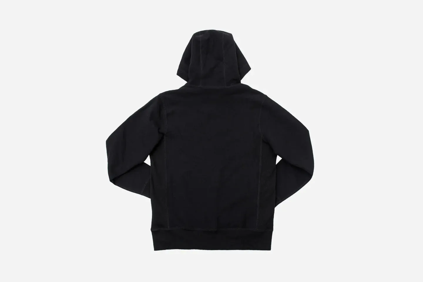 【3sixteen】Heavyweight Pullover Hoody Black 加拿大厚磅刷毛套頭連帽T黑色 sold by Blue Beach Denim product image thumbnail 4