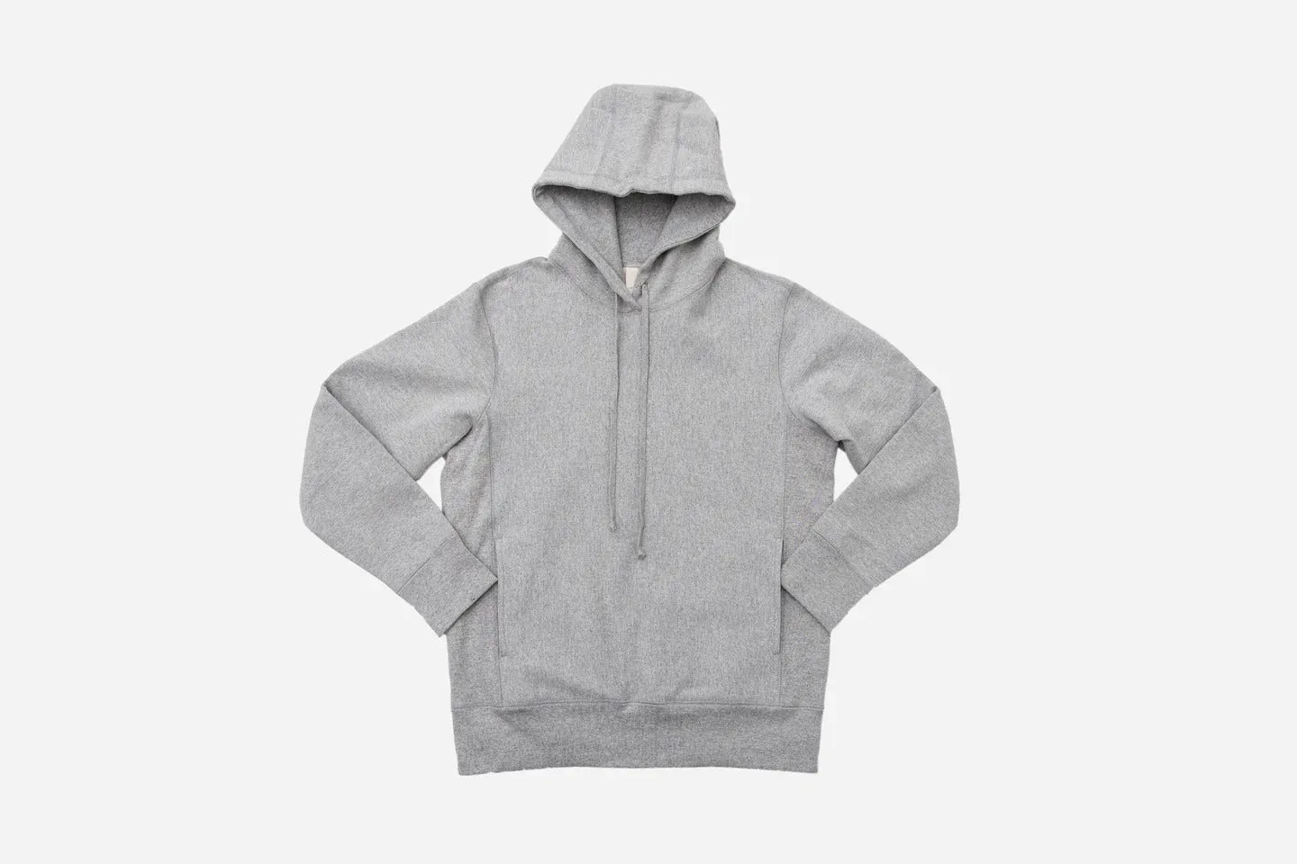 【3sixteen】Heavyweight Pullover Hoody Grey 加拿大厚磅刷毛套頭連帽T灰色 sold by Blue Beach Denim