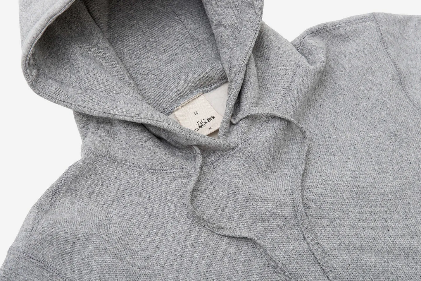 【3sixteen】Heavyweight Pullover Hoody Grey 加拿大厚磅刷毛套頭連帽T灰色 sold by Blue Beach Denim product image thumbnail 2