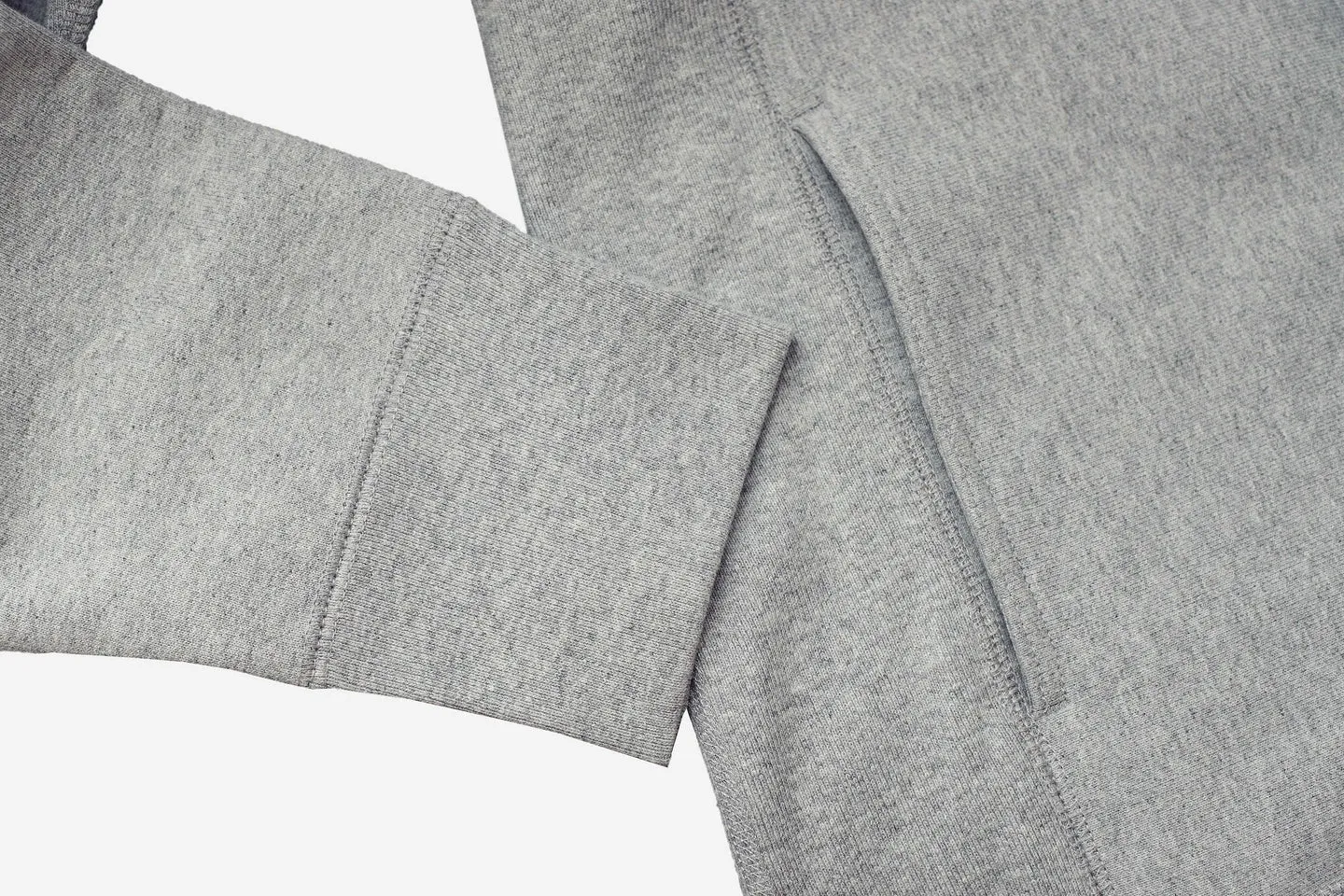 【3sixteen】Heavyweight Pullover Hoody Grey 加拿大厚磅刷毛套頭連帽T灰色 sold by Blue Beach Denim product image thumbnail 3