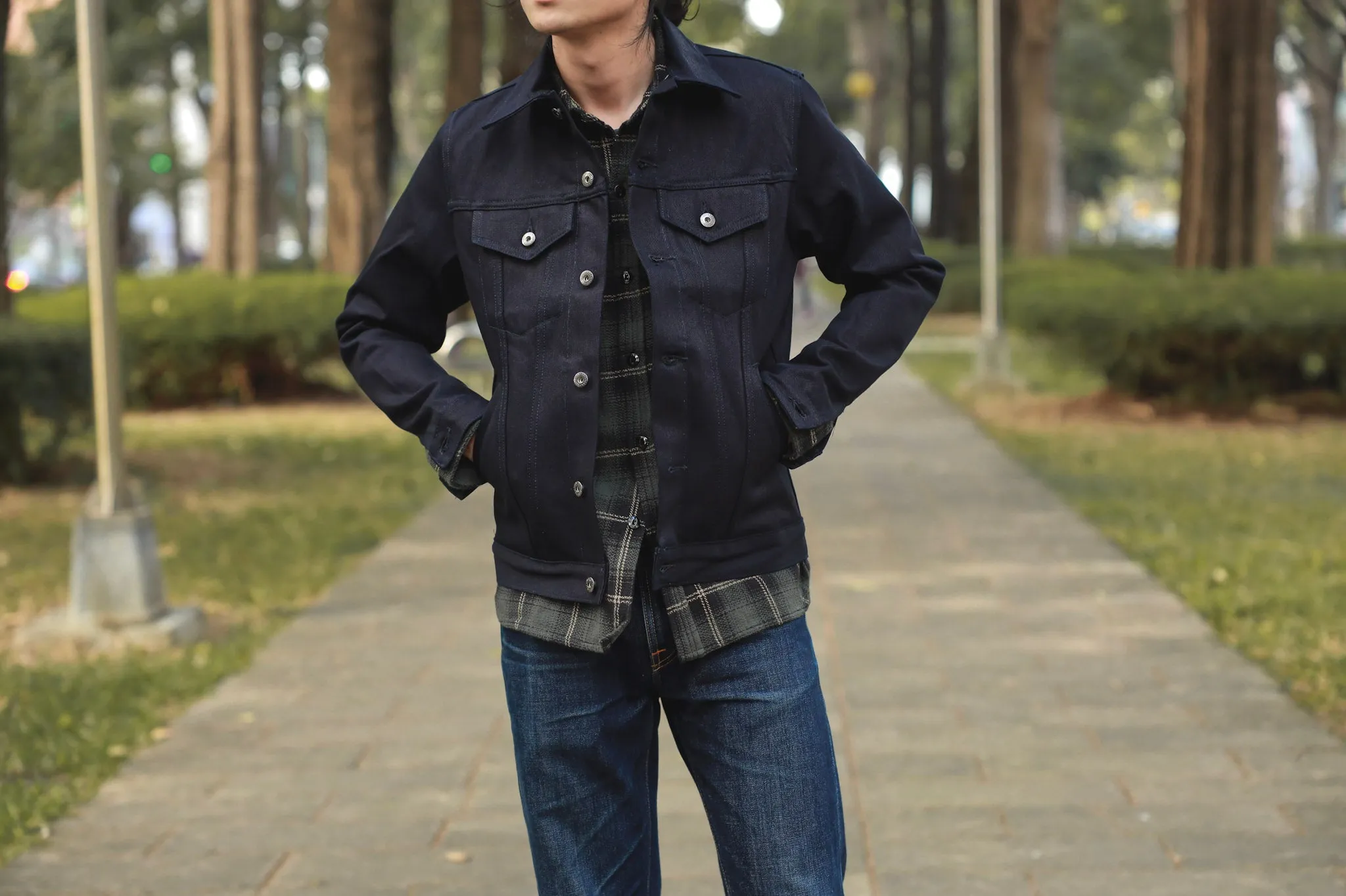 【3sixteen】Type 3s Denim Jacket Shadow Selvedge 雙染旗艦赤耳三代牛仔外套 sold by Blue Beach Denim product image thumbnail 3