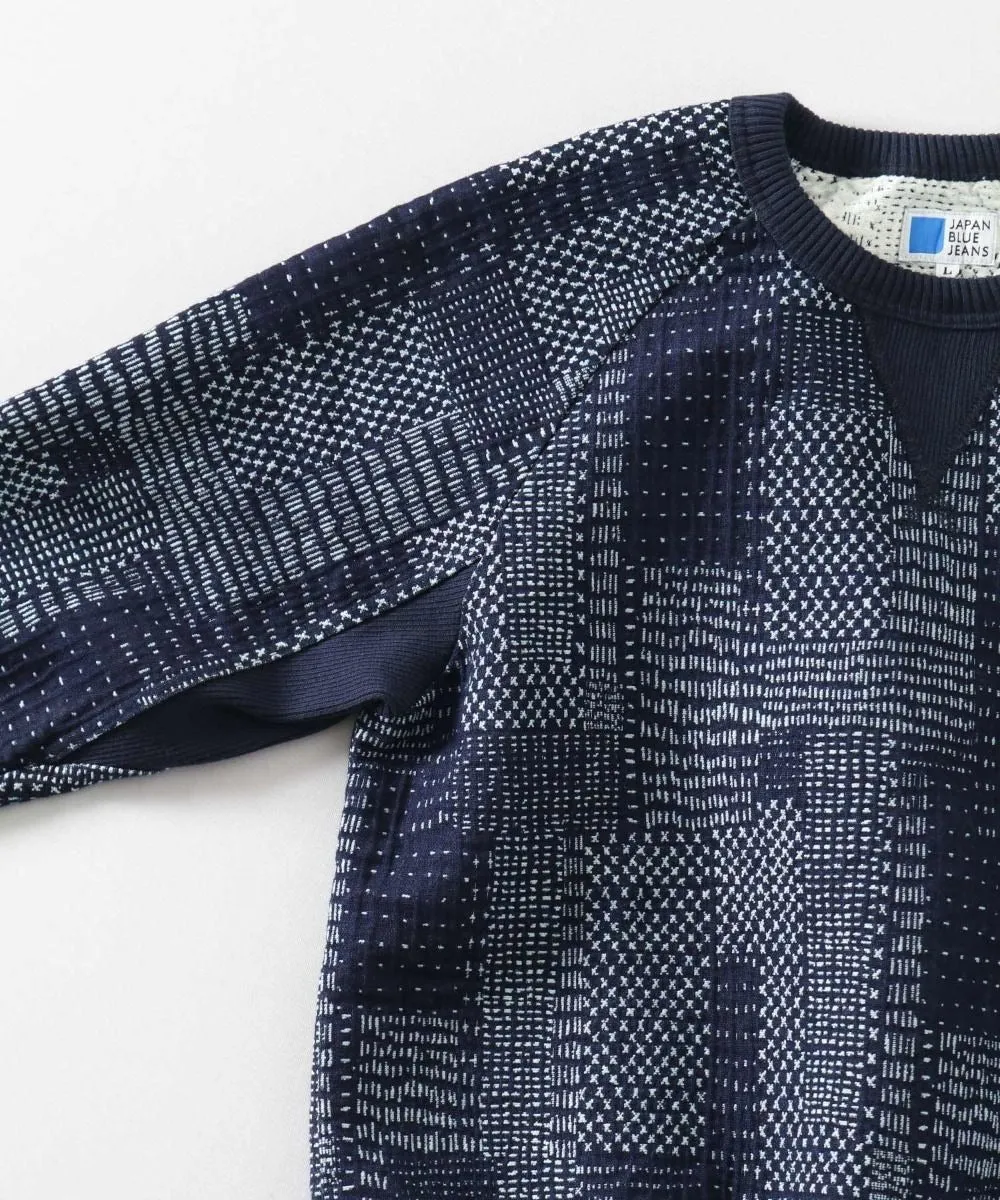 【Japan Blue Jeans】SASHIKO SWEATSHIRT / 藍染緹花 刺子拼接衛衣 sold by Blue Beach Denim product image thumbnail 5
