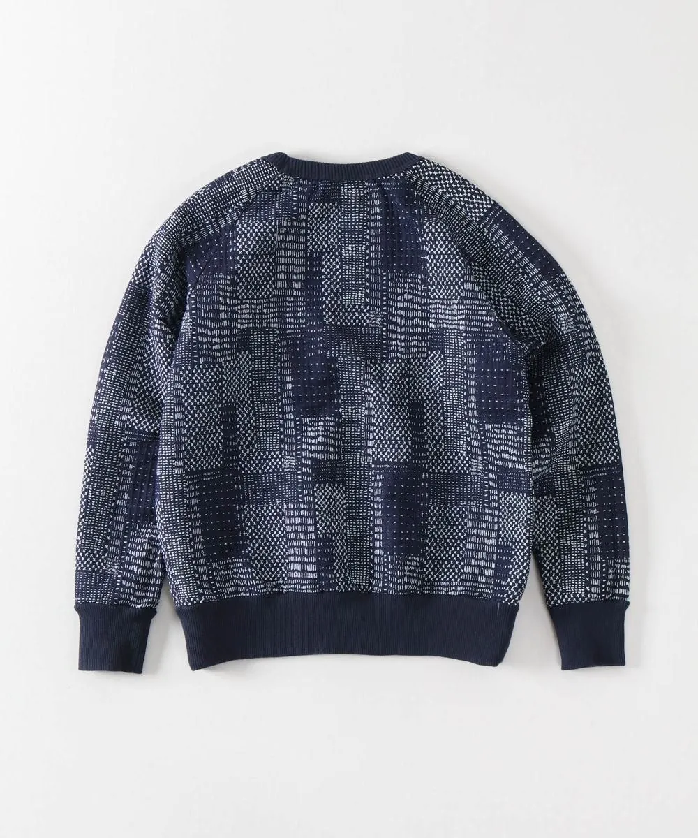 【Japan Blue Jeans】SASHIKO SWEATSHIRT / 藍染緹花 刺子拼接衛衣 sold by Blue Beach Denim product image thumbnail 2