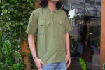 【Universal Works】UTILITY SS SHIRT-OLIVE / 度假短襯衫 綠色 sold by Blue Beach Denim