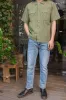 【Universal Works】UTILITY SS SHIRT-OLIVE / 度假短襯衫 綠色 sold by Blue Beach Denim