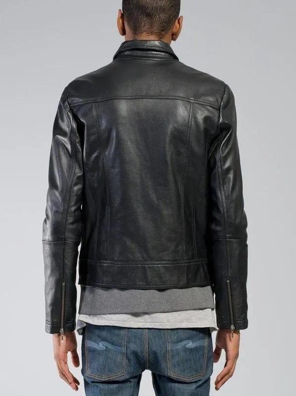 【Nudie Jeans】Jonny Leather Jacket /原創剪裁 合身皮衣 山羊皮 sold by Blue Beach Denim product image thumbnail 3