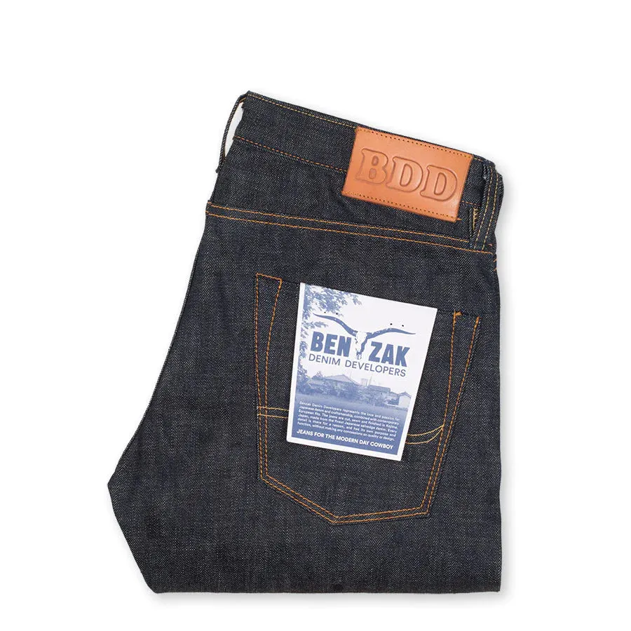 【Benzak Denim Developers】BDD-006 green cast 15 oz. RHT / 綠染丹寧 辛巴威棉 修身小直筒 sold by Blue Beach Denim