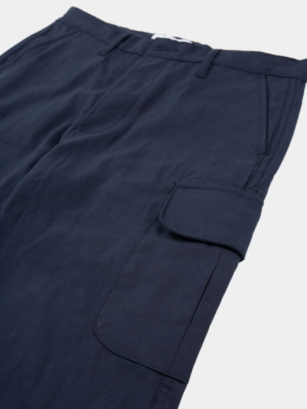 【3sixteen】Cargo Pants - Navy Back Satin / 美製 四口袋 工裝褲 沙丁布 海藍色 sold by Blue Beach Denim product image thumbnail 4