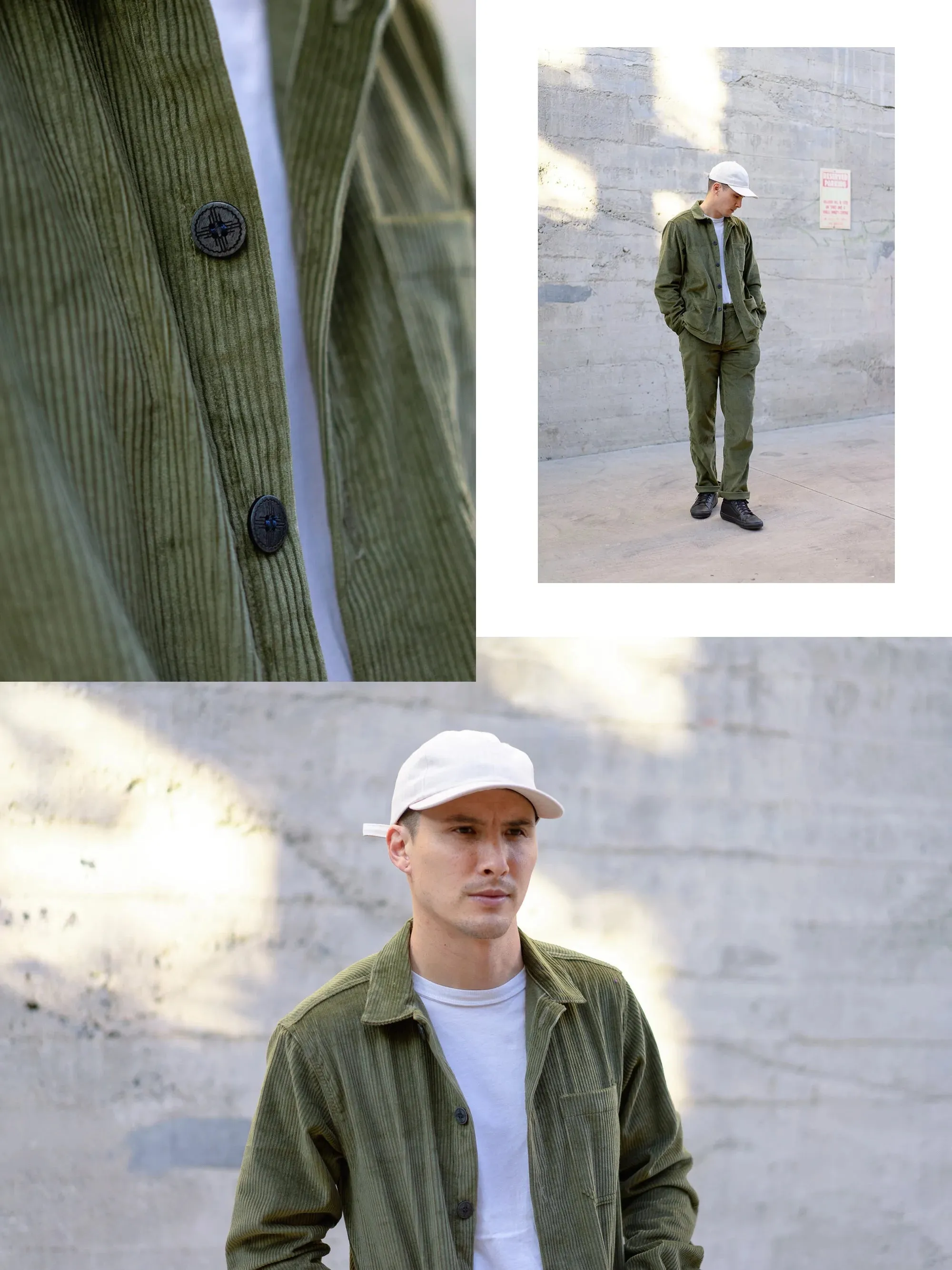 【3sixteen】 Shop Jacket Wide Wale Cord / 燈芯絨工裝外套 綠色 sold by Blue Beach Denim product image thumbnail 4