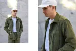 【3sixteen】 Shop Jacket Wide Wale Cord / 燈芯絨工裝外套 綠色 sold by Blue Beach Denim