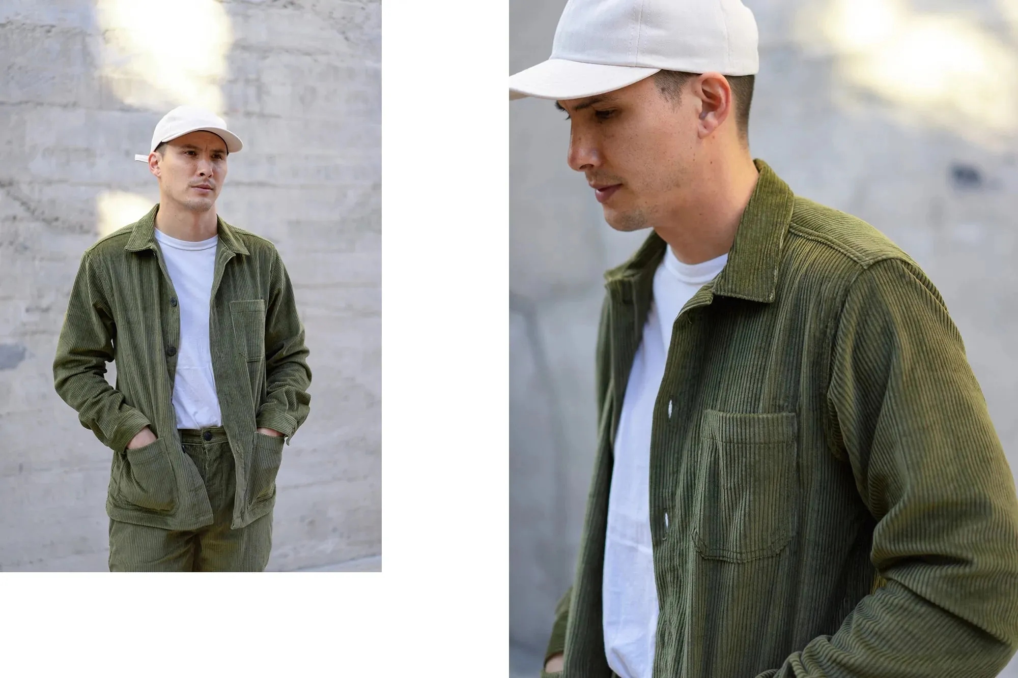 【3sixteen】 Shop Jacket Wide Wale Cord / 燈芯絨工裝外套 綠色 sold by Blue Beach Denim product image thumbnail 2