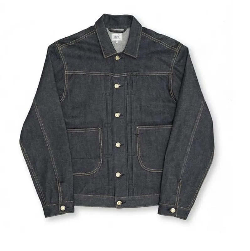【Benzak Denim Developers】BDJ-01 Cowboy Jacket 15oz. Japanese tiger selvedge / 日本綠染老虎布邊布料 復古一二代 牛仔夾克 sold by Blue Beach Denim