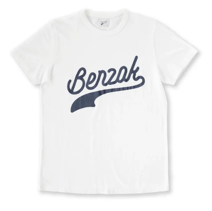 【Benzak Denim Developers】BT-05 Crackle Tee Navy / White / LOGO裂紋Tee 重磅棉布 白色 海藍色 made by Blue Beach Denim
