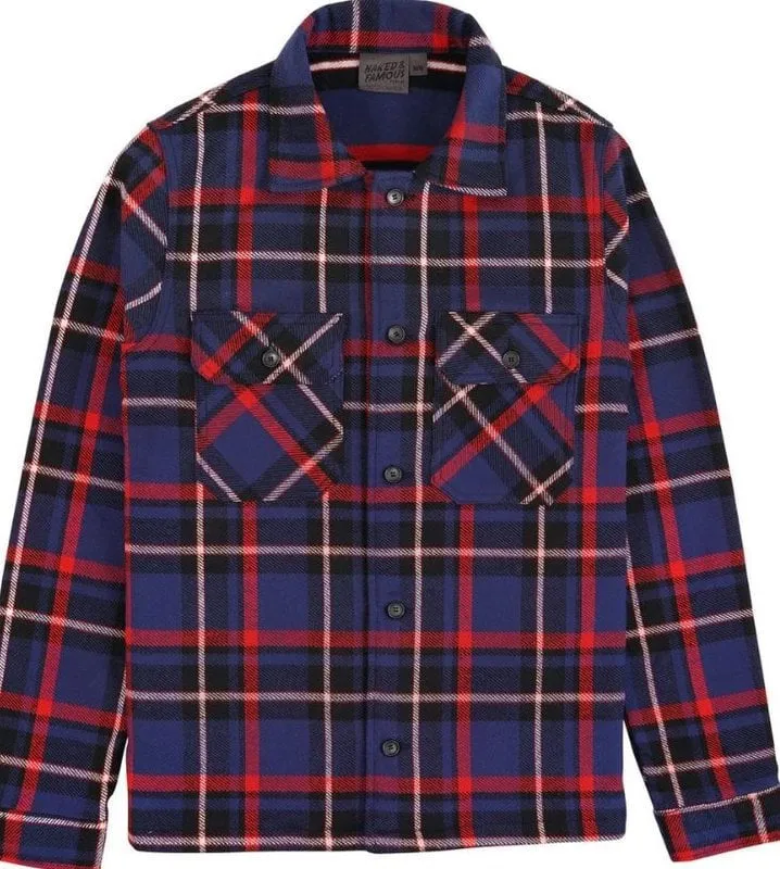【Naked and Famous】Work Shirt - Heavyweight Vintage / 日製布料工作襯衫 sold by Blue Beach Denim