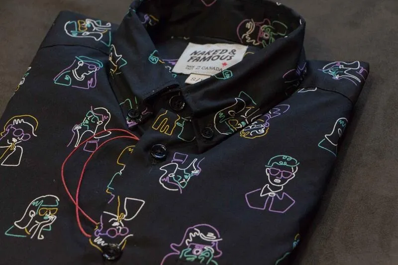 【Naked and Famous】Easy Shirt - Neon People / 霓虹燈人像襯衫 sold by Blue Beach Denim product image thumbnail 3