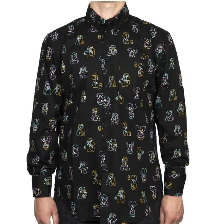 【Naked and Famous】Easy Shirt - Neon People / 霓虹燈人像襯衫 sold by Blue Beach Denim product image thumbnail 2