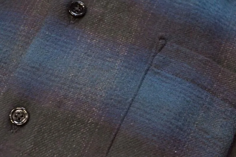 【Naked and Famous】Easy Shirt - Brushed Plaid - Blue / 微刷毛 法藍絨襯衫 sold by Blue Beach Denim product image thumbnail 3