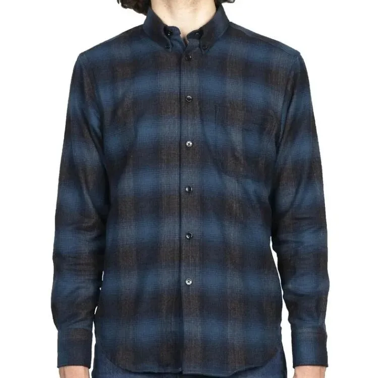 【Naked and Famous】Easy Shirt - Brushed Plaid - Blue / 微刷毛 法藍絨襯衫 sold by Blue Beach Denim product image thumbnail 2
