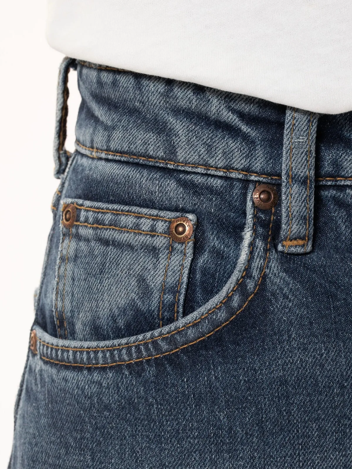 【Nudie Jeans】Rowdy Ruth Vintage Crease / 女版高腰微喇叭褲 sold by Blue Beach Denim product image thumbnail 3