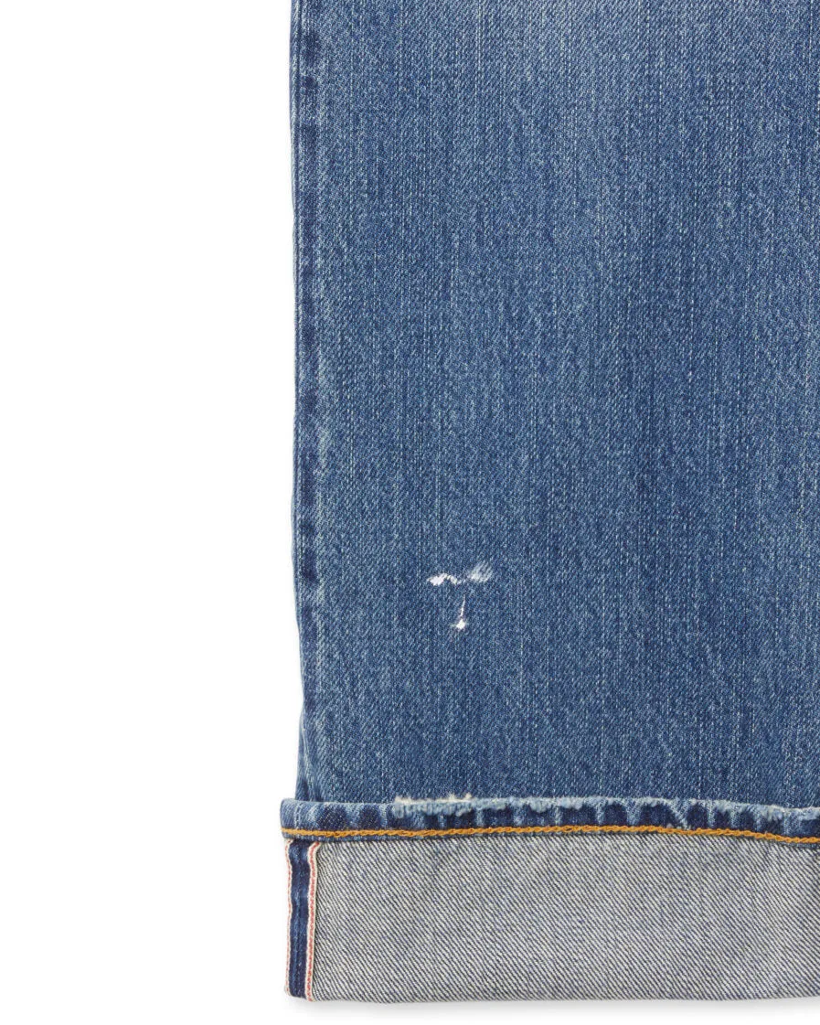 【Fortela】JOHN 965 D400/50's大E復刻款 限量潑漆淺刷色 修身直筒褲 sold by Blue Beach Denim product image thumbnail 3