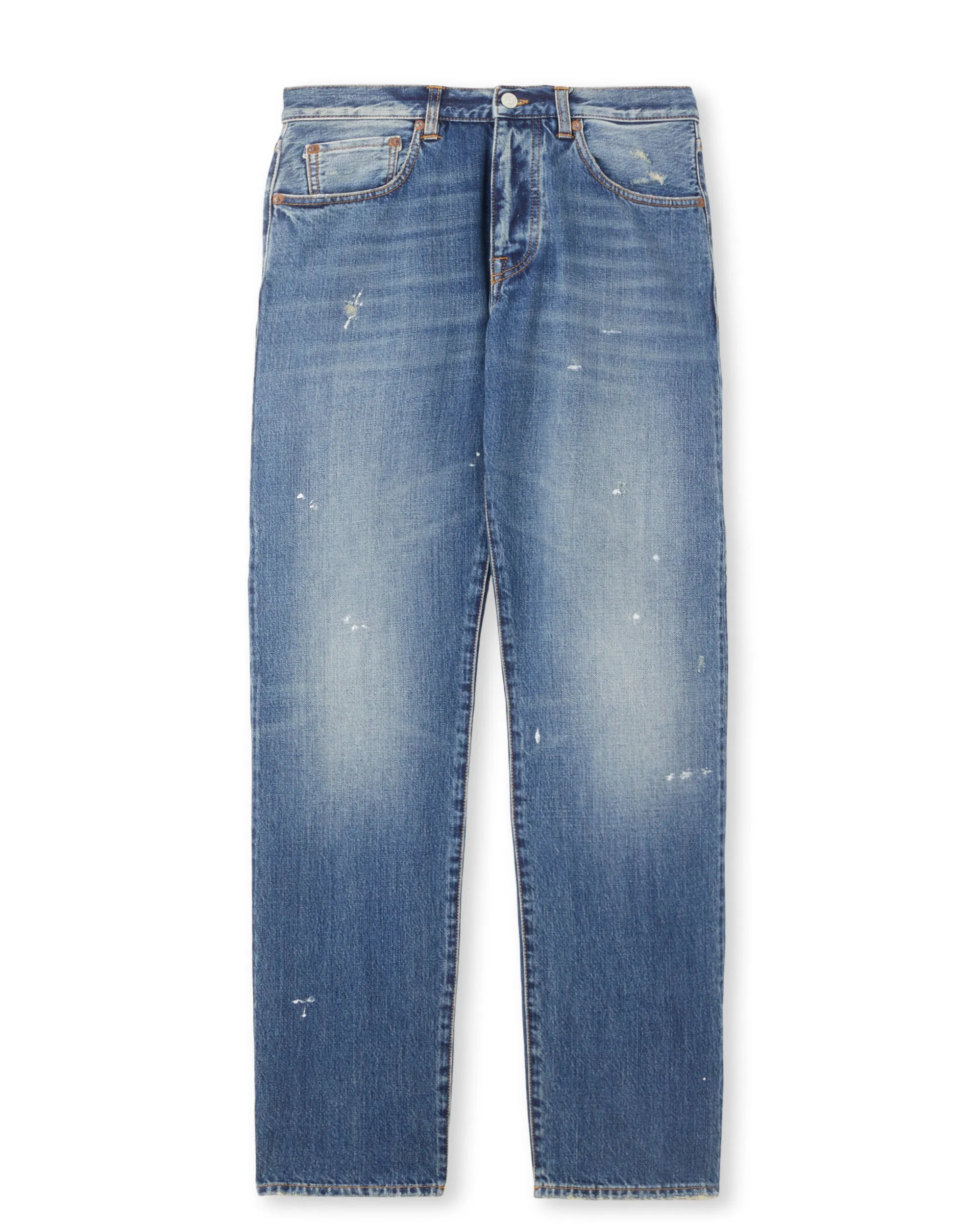 【Fortela】JOHN 965 D400/50's大E復刻款 限量潑漆淺刷色 修身直筒褲 sold by Blue Beach Denim