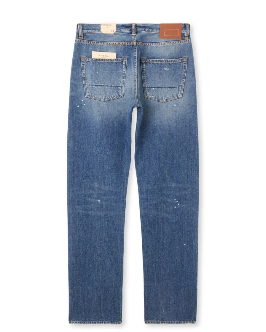 【Fortela】JOHN 965 D400/50's大E復刻款 限量潑漆淺刷色 修身直筒褲 sold by Blue Beach Denim product image thumbnail 5