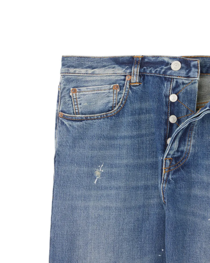 【Fortela】JOHN 965 D400/50's大E復刻款 限量潑漆淺刷色 修身直筒褲 sold by Blue Beach Denim product image thumbnail 2
