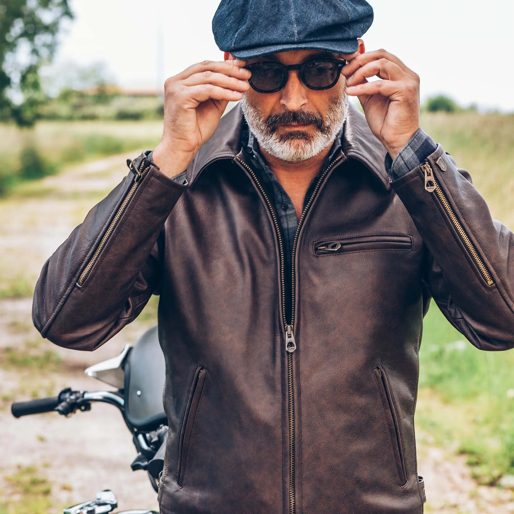 【Shangri-La Heritage】Varenne Brown Leather Jacket 40年代經典咖啡色茶芯皮衣 sold by Blue Beach Denim product image thumbnail 5