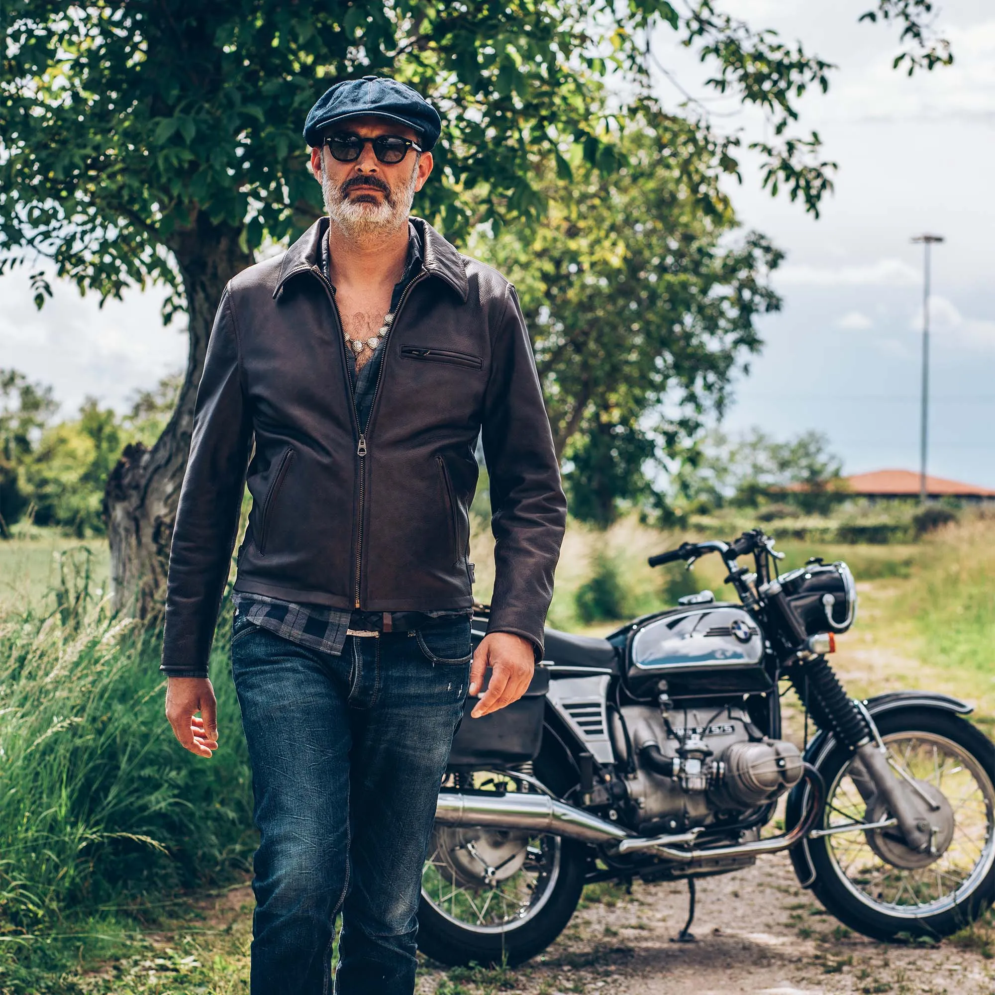 【Shangri-La Heritage】Varenne Brown Leather Jacket 40年代經典咖啡色茶芯皮衣 sold by Blue Beach Denim product image thumbnail 4