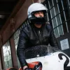 【Shangri-La Heritage】Café Racer Black Leather Jacket 黑色小羊皮騎士皮衣 sold by Blue Beach Denim