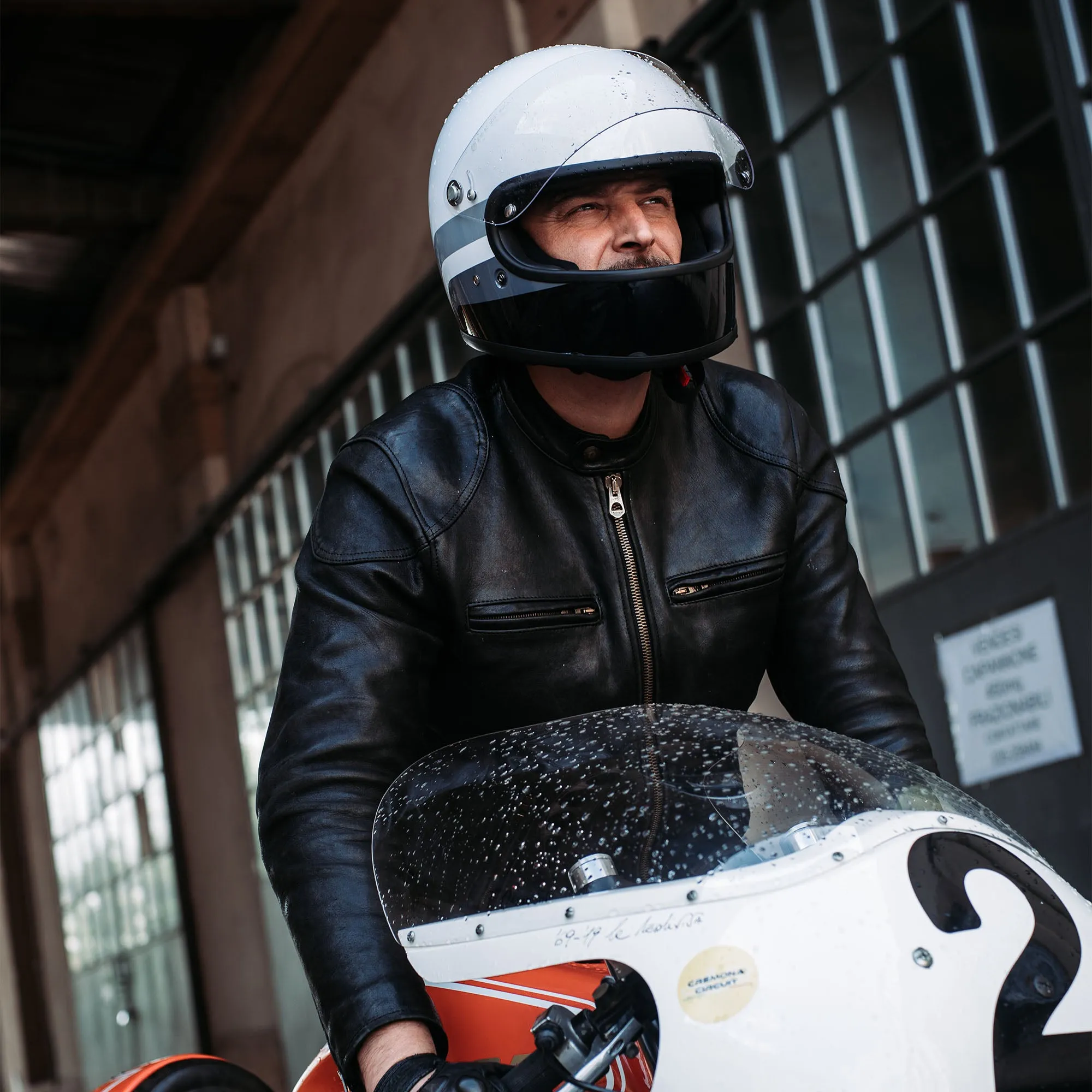 【Shangri-La Heritage】Café Racer Black Leather Jacket 黑色小羊皮騎士皮衣 sold by Blue Beach Denim product image thumbnail 2