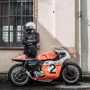 【Shangri-La Heritage】Café Racer Black Leather Jacket 黑色小羊皮騎士皮衣 sold by Blue Beach Denim