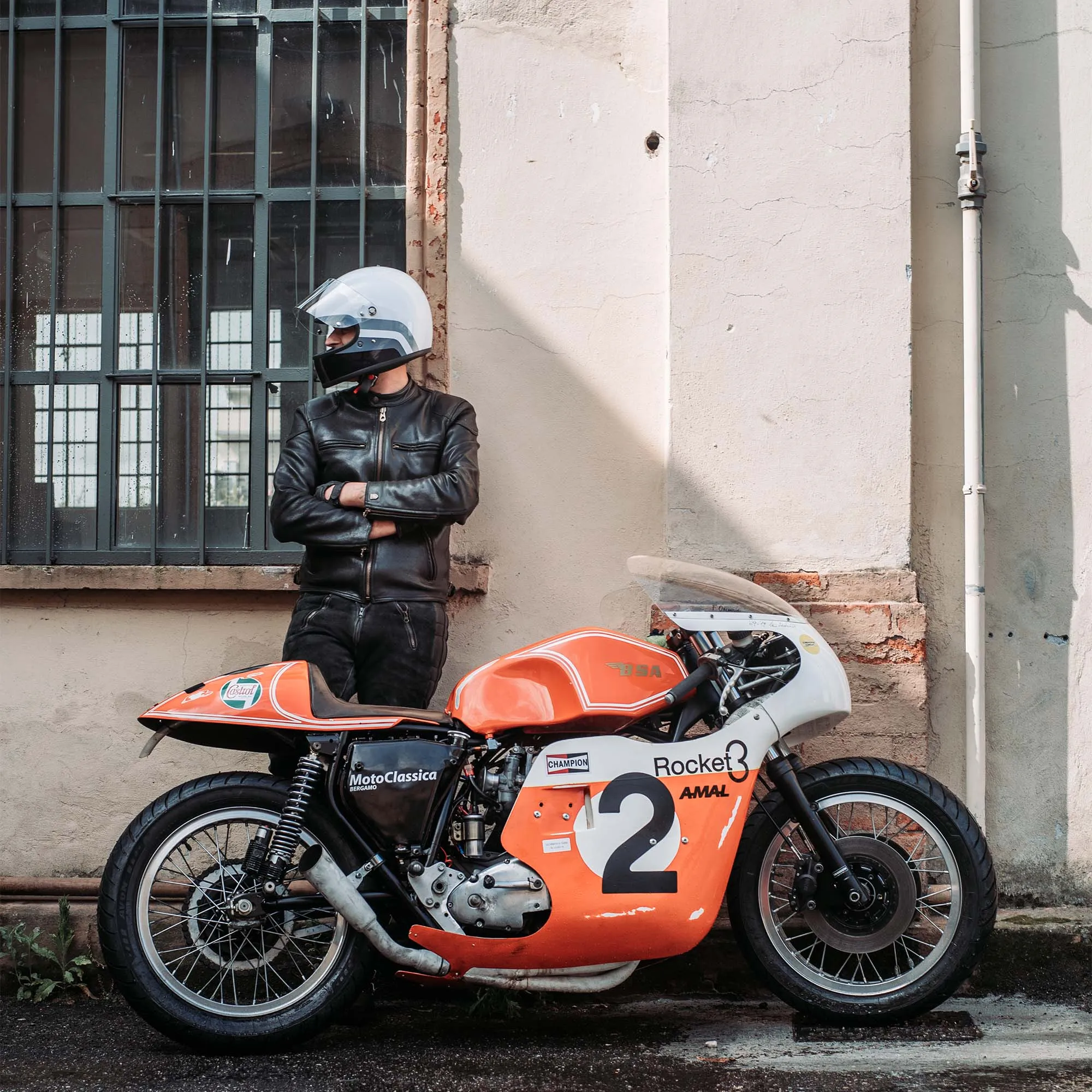 【Shangri-La Heritage】Café Racer Black Leather Jacket 黑色小羊皮騎士皮衣 sold by Blue Beach Denim product image thumbnail 3