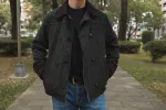 【Freenote】WELLS OLIVE/日本斜紋布 拚皮 中版 羊毛雙排扣大衣 sold by Blue Beach Denim
