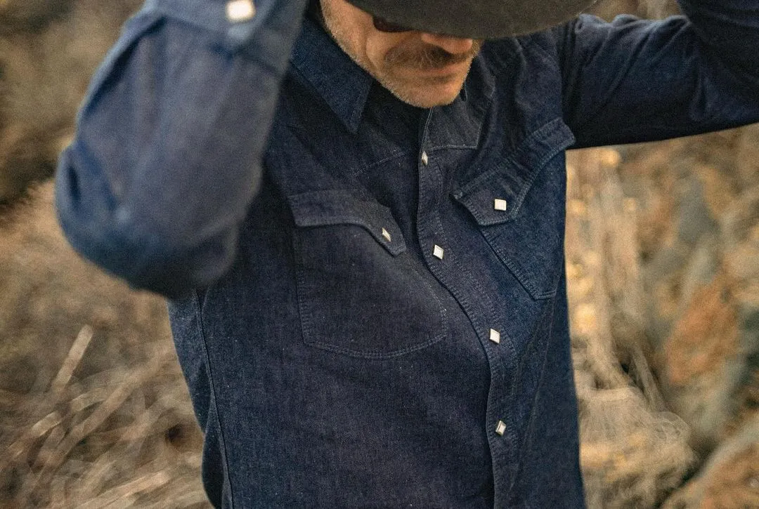 【Freenote】Calico Denim Rinsed/日本布原色西部襯衫 sold by Blue Beach Denim product image thumbnail 4