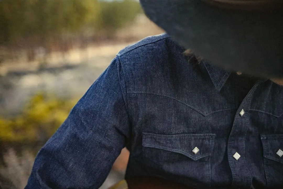 【Freenote】Calico Denim Rinsed/日本布原色西部襯衫 sold by Blue Beach Denim product image thumbnail 3